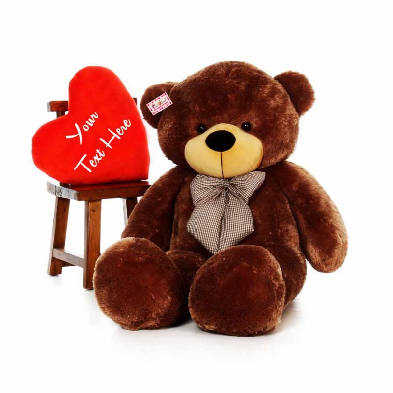 teddy bear 6 feet brown