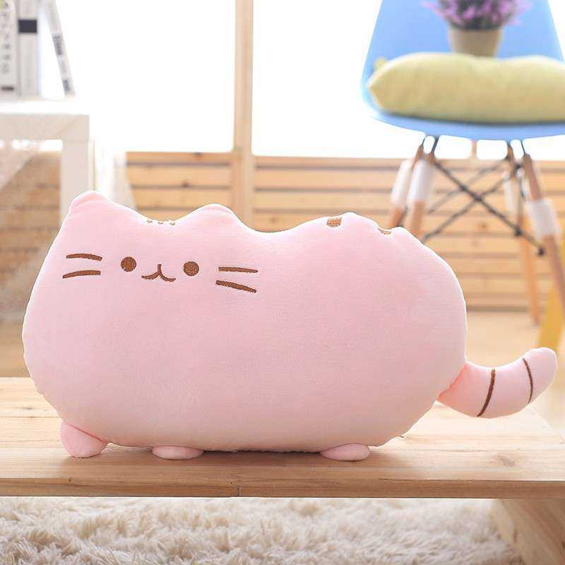 pink cat plush toy