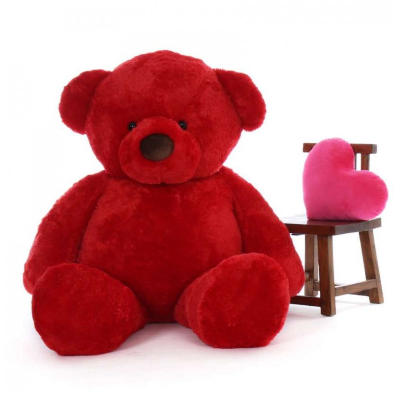 large red teddy bear