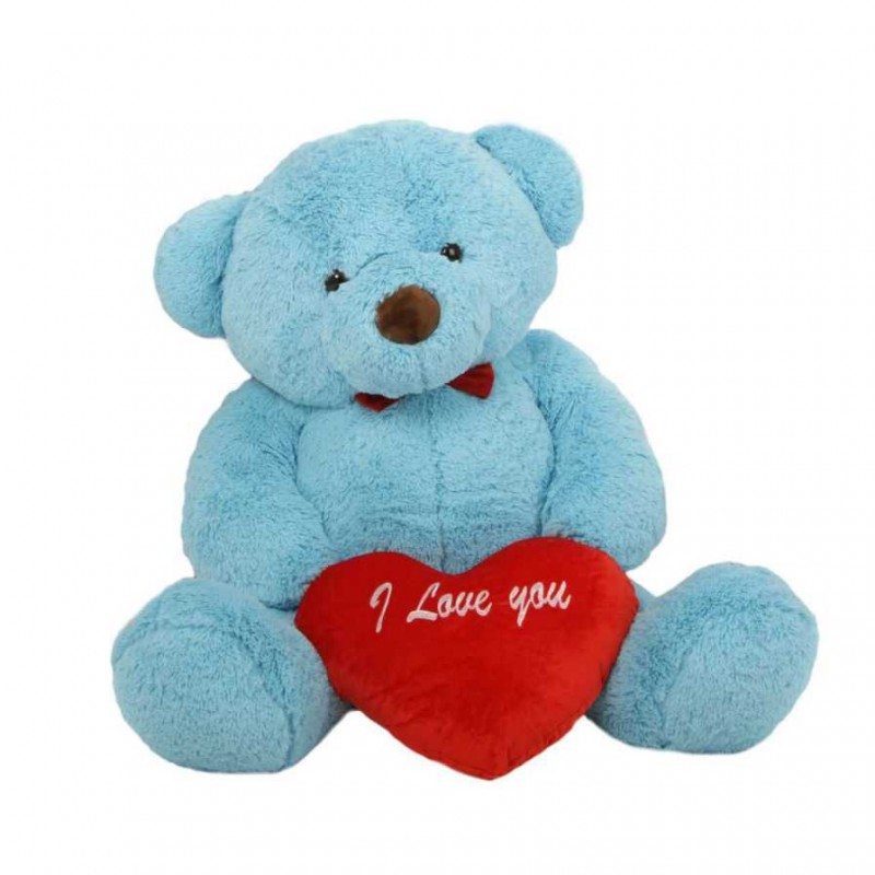 large blue teddy bear