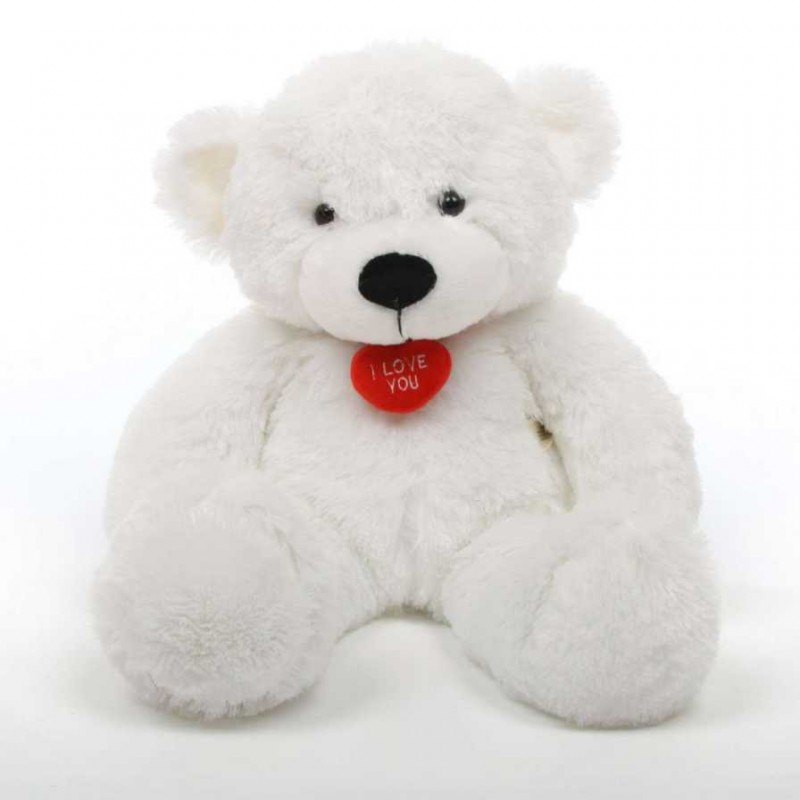 big white fluffy teddy bear