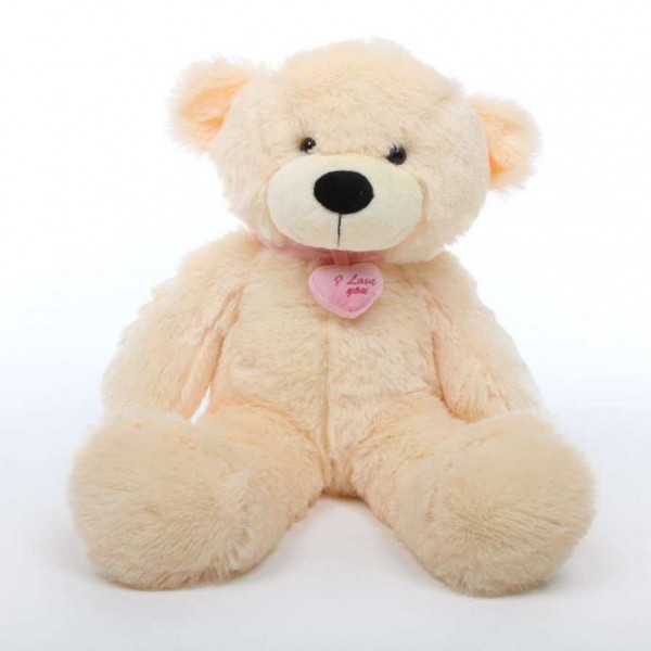 Buy 2 Feet Big Peach Teddy Bear With Pink Neck I Love You Heart Online 