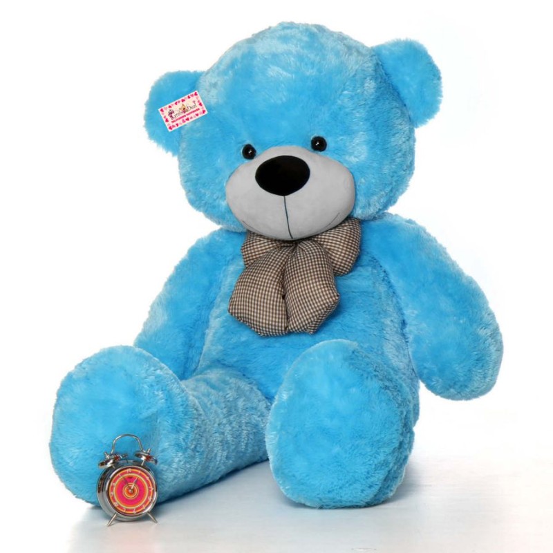 Buy Super Big 6 Feet Blue Bow Teddy Bear Soft Toy 180 cm Online at ...