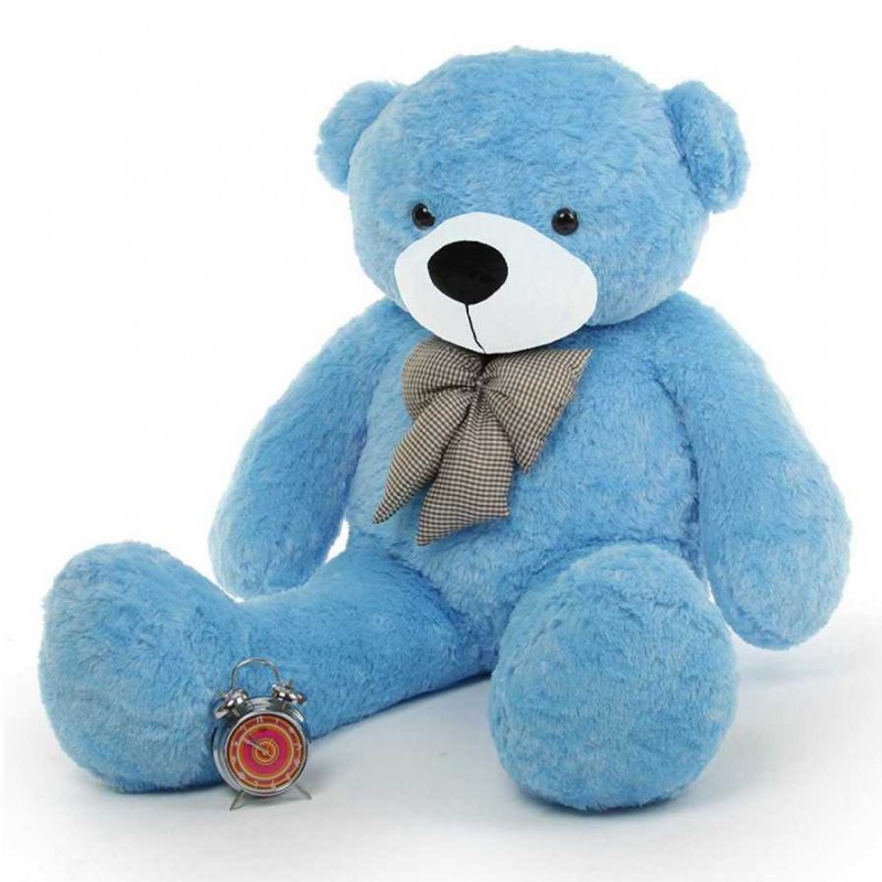 Buy 5 Feet Blue Teddy Bear with a Bow Online at Lowest Price in India ...