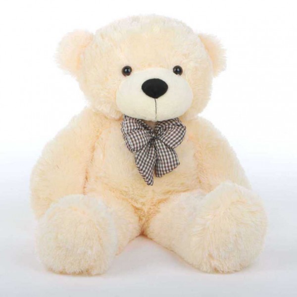 Buy 2 Feet Peach Teddy Bear with a Bow Online at Lowest Price in India ...