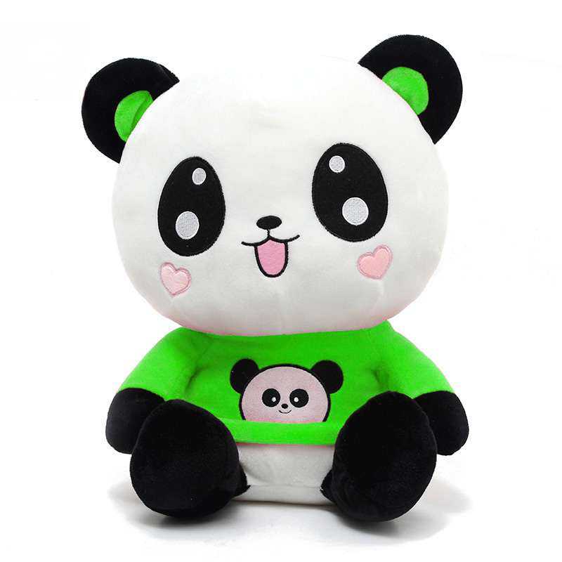 Buy Cute Happy Panda wearing beautiful Green Baby Panda T-shirt Online ...